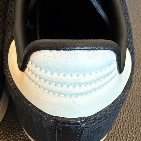 Adidas Originals Samba OG Core Black and Cream Magic beige leather Sneakers 10 - Picture 7 of 11